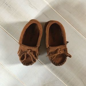 Minnetonka Toddler Kilty Hardsole Moccasins